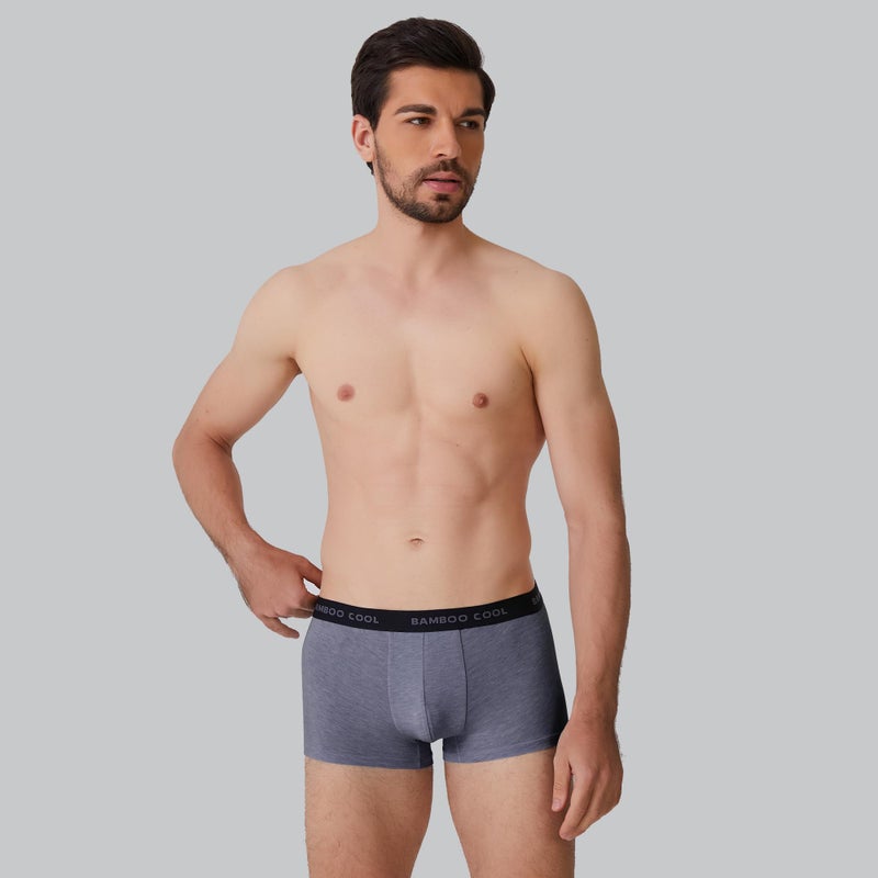 BAMBOO COOL Men's Ultra Breathable Underwear,No Riding Up Boxer Briefs with ComfortFlexible Waistband,Multipack - Image 2